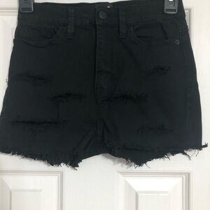 BDG twig high rise shortie ripped distressed women’s size 25 cut off jean shorts
